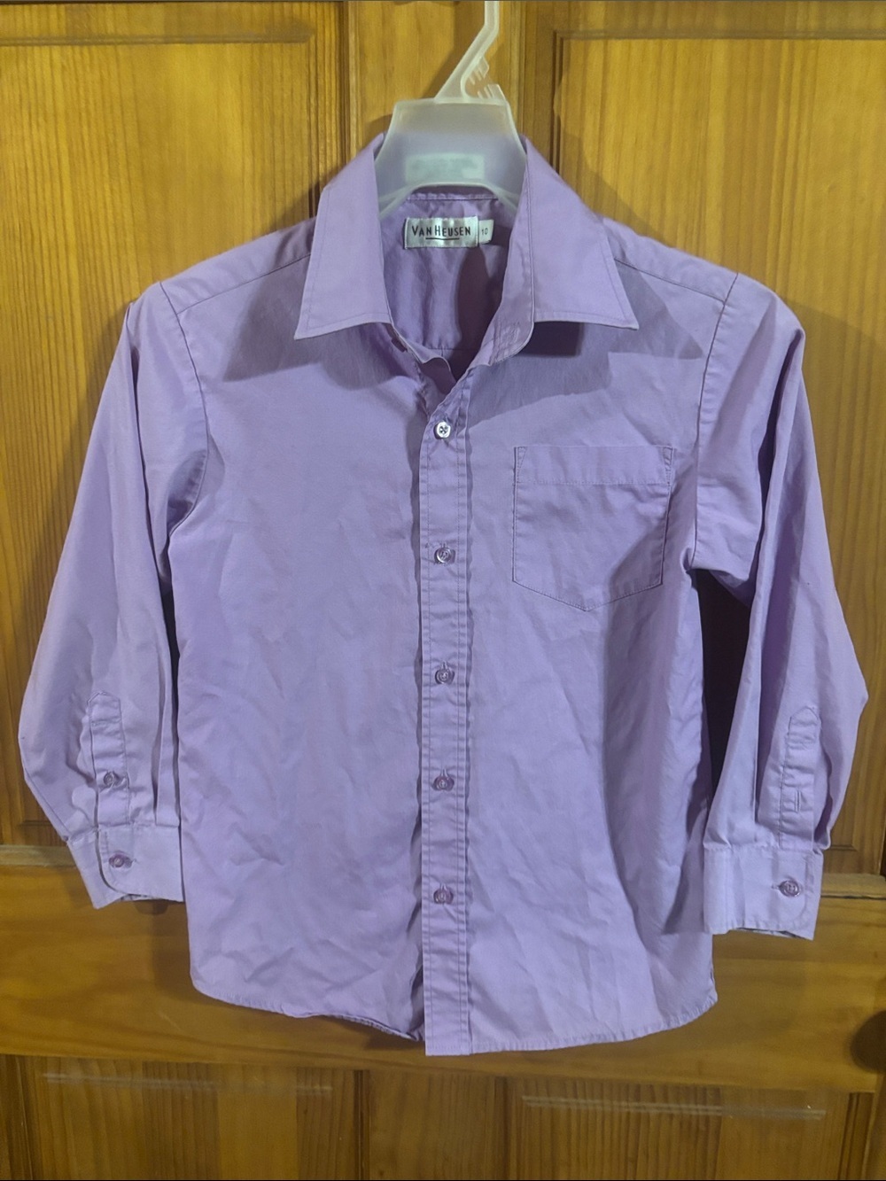 Van Heusen Boy’s Purple Dress Shirt - Button Front